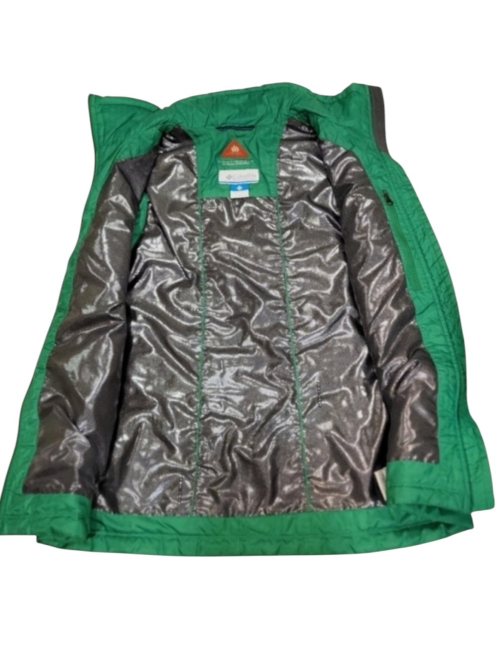 COLUMBIA Mighty Lite III Quilted Packable Vest w. Omni-Heat in Green Size Medium - Picture 6 of 13